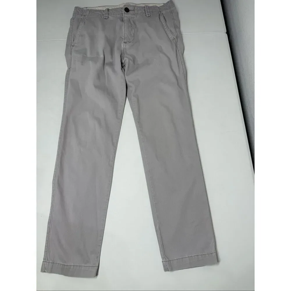 Set Of 2 Hollister Men’s Skinny Chino Sz 29/27 Gray Brown See Description
